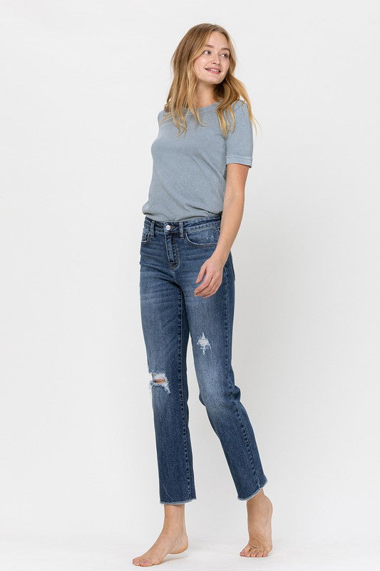 Mid Rise Relaxed Straight Jeans VERVET by Flying Monkey