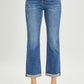 RISEN Button Fly Cropped Bootcut Jeans