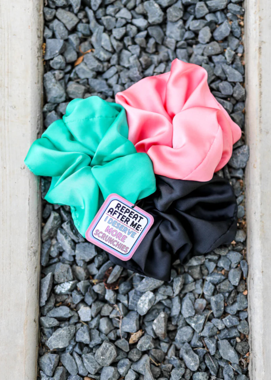 Repeat After Me Scrunchie Set $3