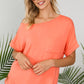 Curvy Solid One Shoulder Top