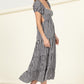 Somewhere to Go Tie-Back Gingham Print Maxi Dress