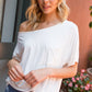 Curvy Solid One Shoulder Top