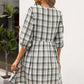 Plaid Round Neck Dress