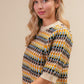 Multi Color Half Sleeve Sweater