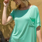 Curvy Solid One Shoulder Top